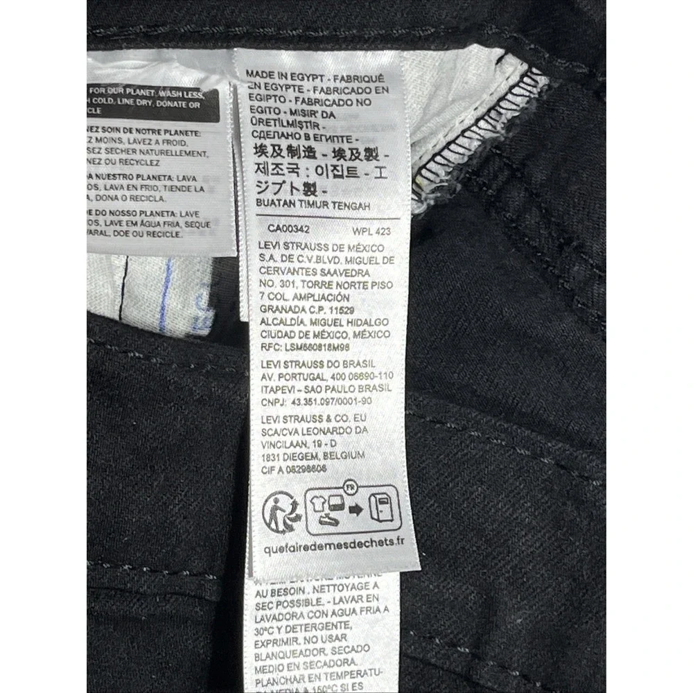 NEW LEVI'S STRAUSS 511 MEN'S ORIGINAL SLIM FIT JEANS PANTS BLACK 511-4406
